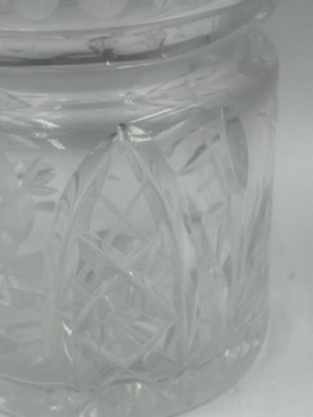 Vintage Cut Glass Crystal Jam Jelly Honey Pot with lid and spoon - Picture 6 of 7